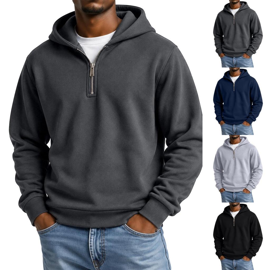 Men's Hooded Sweatshirt for Spring and Fall, Casual Top for Everyday Wear and Outdoor Activities