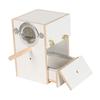 Parakeet Nesting Box Wood Easy To Clean Bird Breeding Nest Parrot Mating House Bird Cage for Budgies Finches Parrots Lovebirds