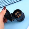 13 auf 7 Pin Steckeradapter Langlebiger Anhängerstecker 12V Anhängerkupplung Abschleppstecker Buchsenadapter Schützt Anschlüsse A30 Stecker 1 Stück