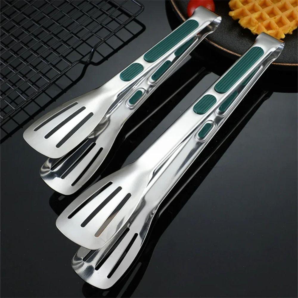 Kitchen Tools Stainless Steel Food Clamp 7/9/12 Inch Steak Tongs New Salad Bread Clamp
