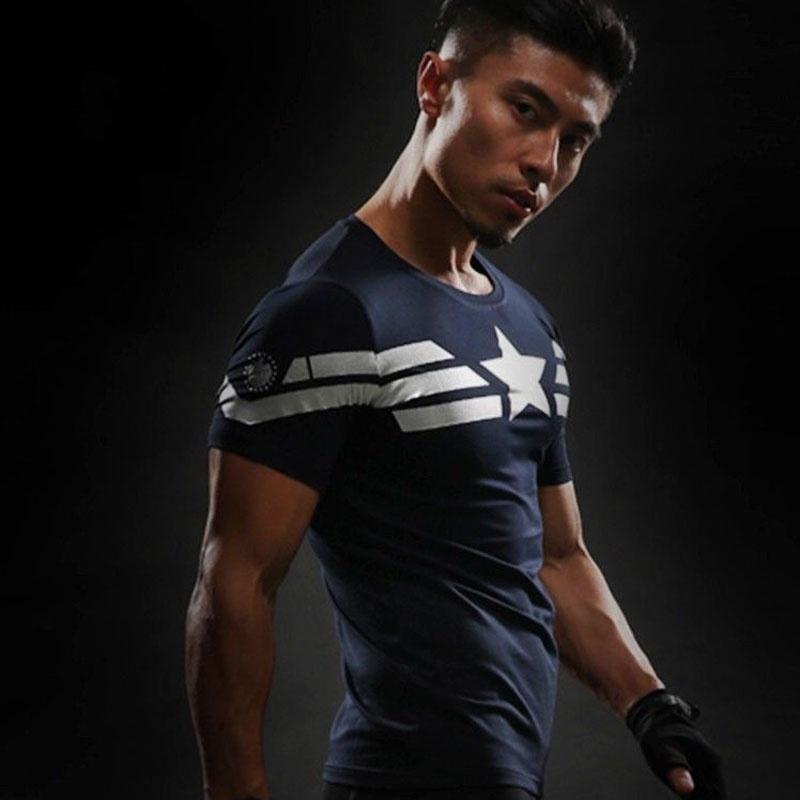 Mens Sportswear Tshirt Short Sleeve Fitness Clothing Graphic Tops Tee Clothing