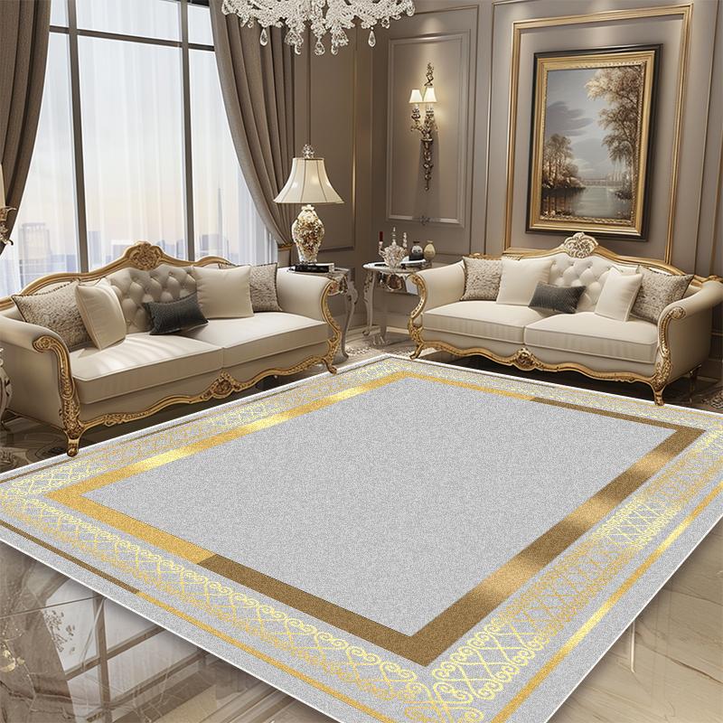 

Роскошный ковер в европейском стиле, гостиная, золотая рама, украшение, зона дивана, большие ковры, лаунж, журнальные столики, нескользящие коврики для пола 60*90cm