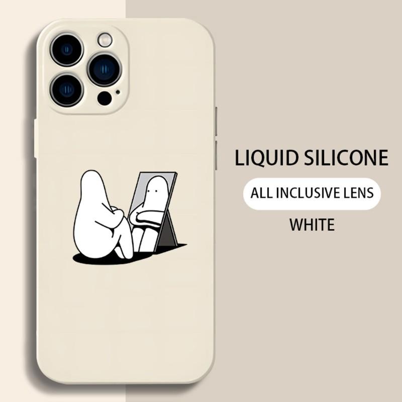 Minimalist Style Hand Drawn Phone Case For IPhone 14 13 11 12 Pro MAX Mini 6 7 8 Plus X XR XS MAX SE 2020 5 Silicone TPU Cover