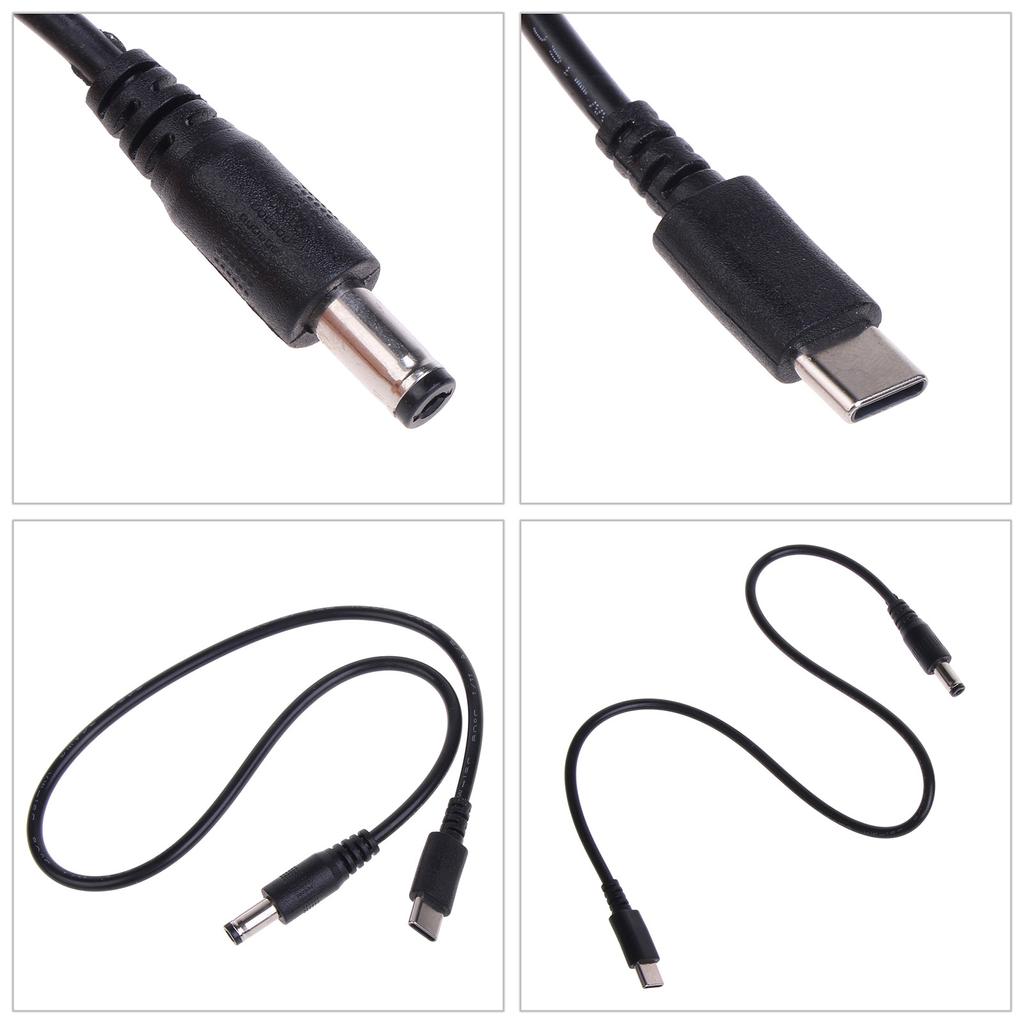 40cm/1m/2m Type C to 4.0x1.7mm/5.5x2.1mm DC Power Cord Charging Cable Line 5V 9V 12V 15V 20V for Electronic Devices