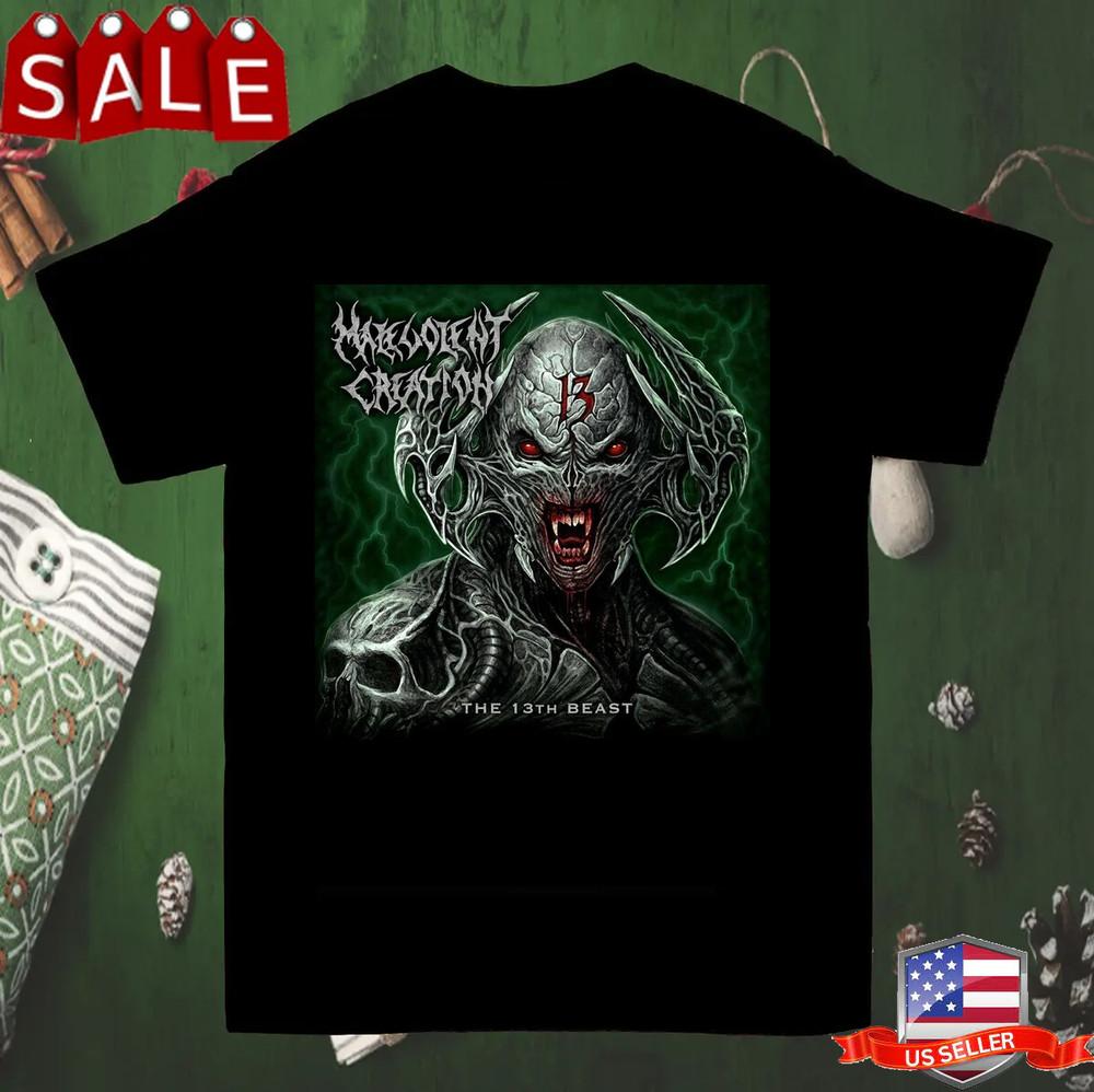 

MALEVOLENT CREATION The 13th Beast T Shirt Full Size S5XL Unisex T-Shirt M