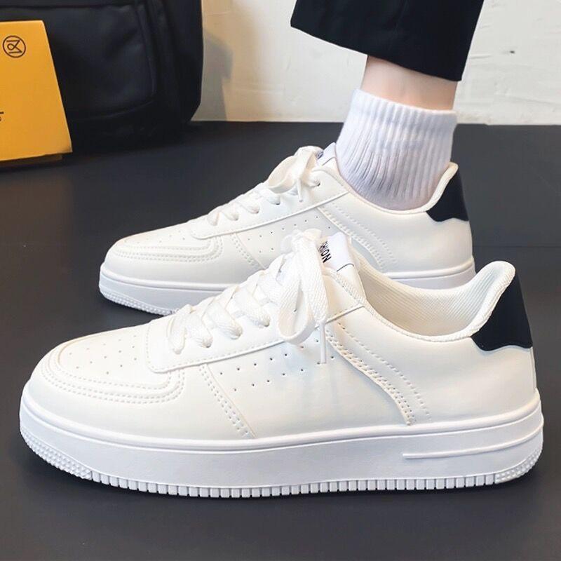 

Men s Shoes Breathable Fashionable All-matching White Platform Sole Sports Casual Skate 40