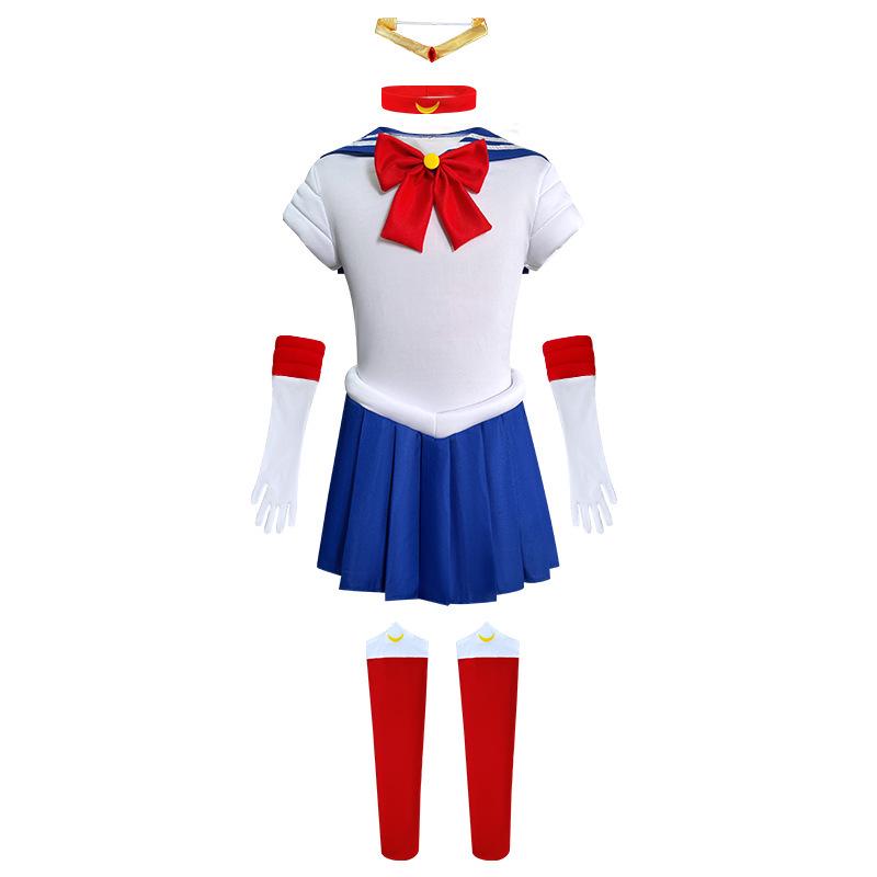 In Stock Sailor Moon Usagi Tsukino Cosplay Costume for Kids - Anime Role-Playing Sailor Suit S