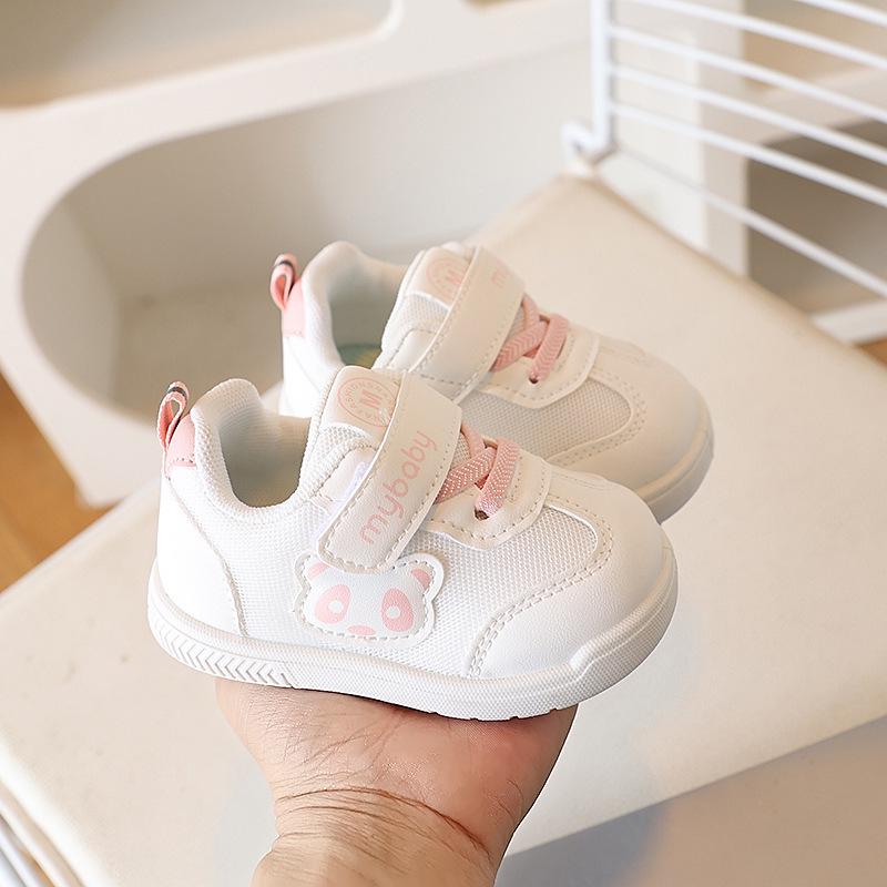 2026 Spring/Autumn Panda Mesh Toddler Shoes for Boys - Indoor Kindergarten Walking Shoes