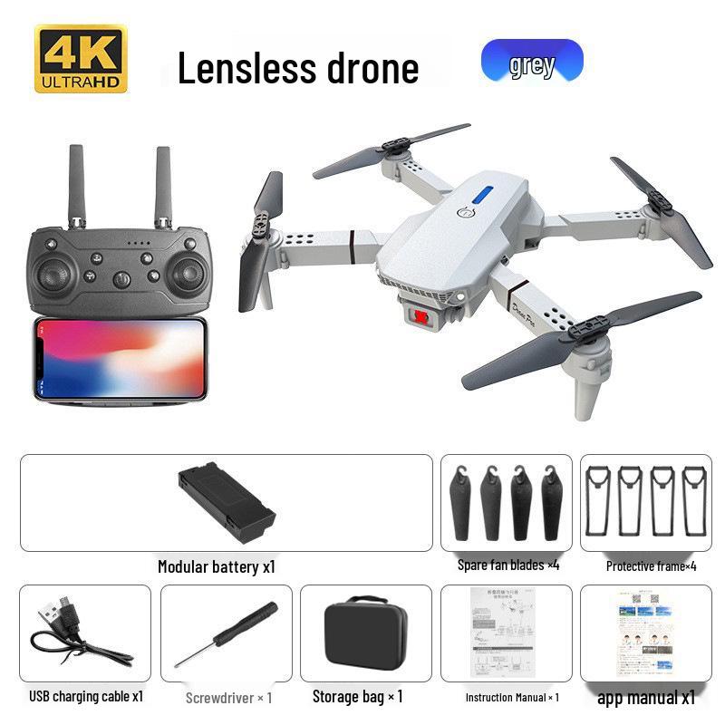 Drone Dobrável E99Pro com Câmeras HD Duplas e Altitude Hold, Aeronave de Controle Remoto de 4 Eixos E88Pro K3
