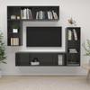 4-piece TV Furniture Set Glossy Engineered Wood