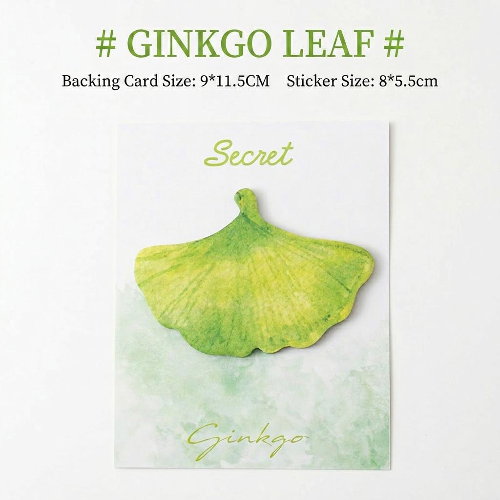 

Adhesive Memo Pads Realistic Leaf Sticky Notes Decorative Memo Pads Double Adhesive Reusable Sticky Notes For Diy Craft Office