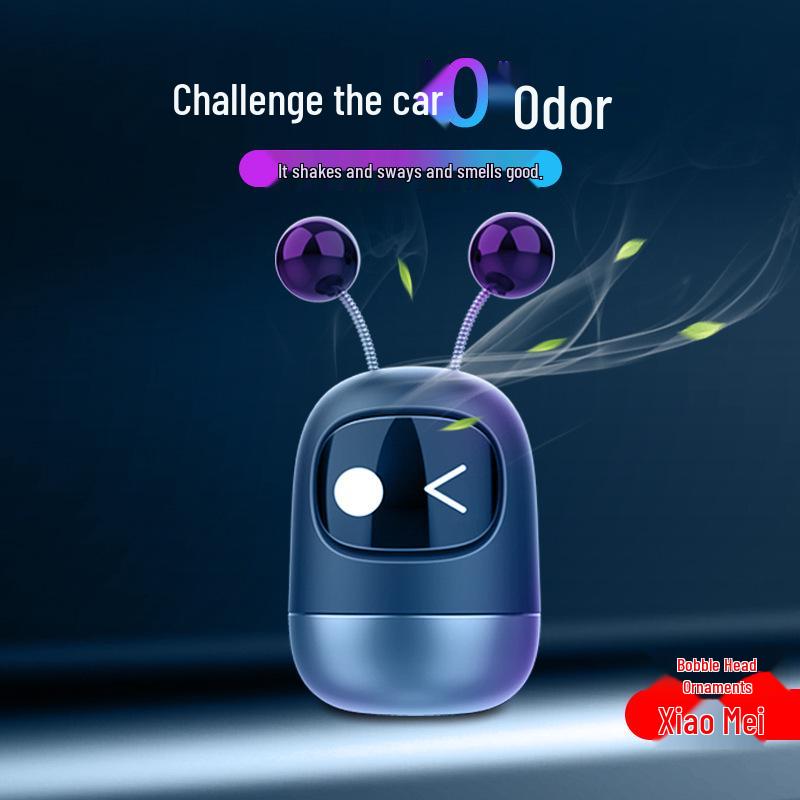 Robot Aromatherapy Car Ornament: Solid Balm Perfume & Creative Interior Accessory