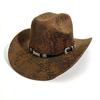 Serpentine Western Cowboy Hat Ethnic Style Visor Caps Vintage Cowgirl Jazz Hat  Sun Protection