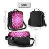 Flower Of Life Insulated Lunch Tote Bag for Women Sacred Geometry Mandala Resuable Thermal Cooler Food Bento Box School