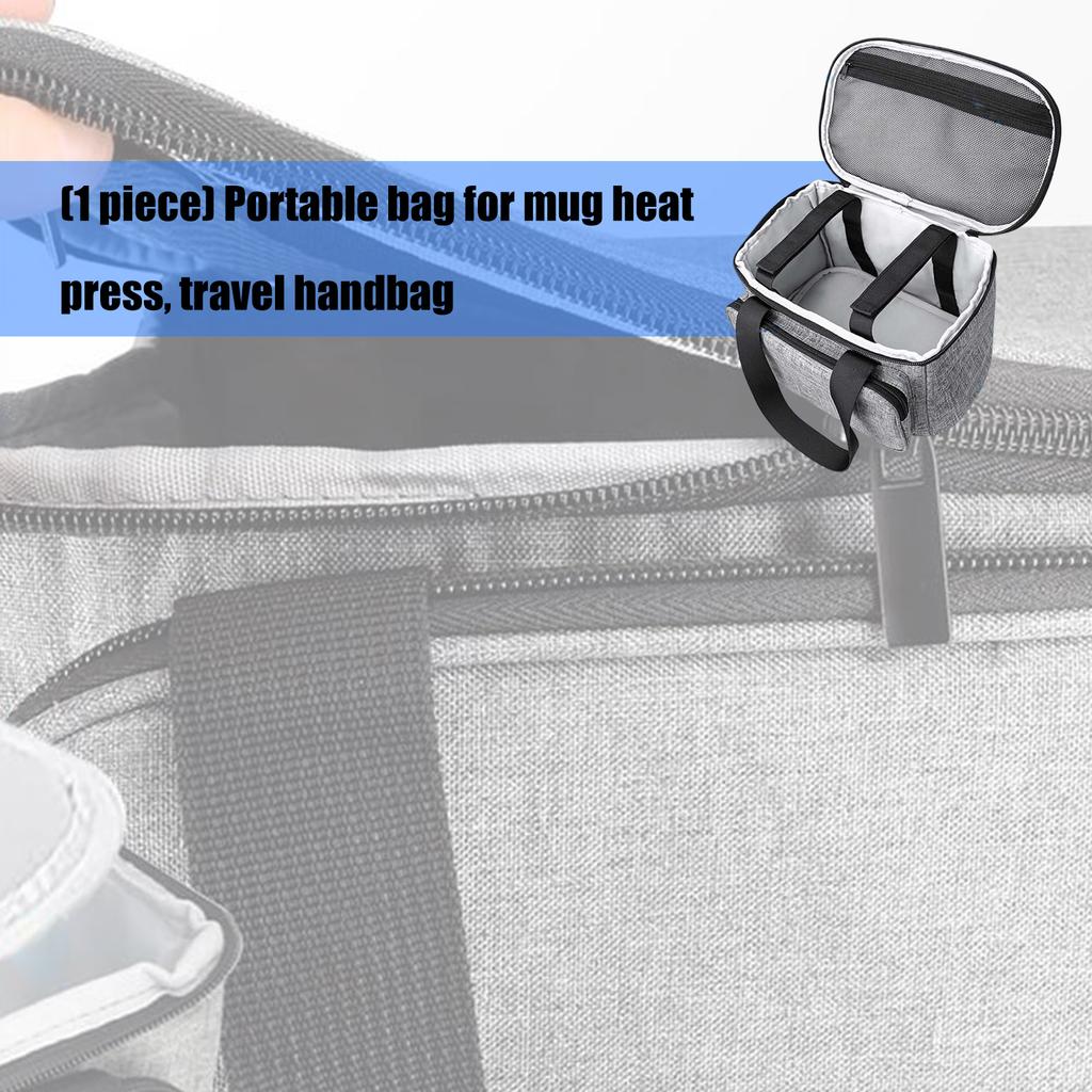 Multi Pocket Craft Tool Organizers Bag Heat Press Carrying Case For Mug Press Machine Storage And Travel Convenience