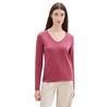 Tom Tailor V-neck Sweater Front Logo Coin