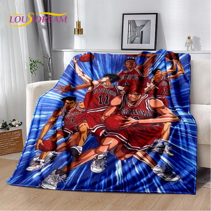 Slam Dunk Anime Cartoon Soft Plush Blanket,Flannel Blanket Throw Blanket for Living Room Bedroom Bed Sofa Picnic Cover Bettdecke