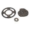420 Chain Sprocket Set Steel 10T Front Motor Sprocket 36T Rear Chain Wheel Sprocket with 60 Link Drive Chain for DIY