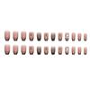 Artificial Nails Black Series Sweet Temperament White Short Ballet Wear Nails Giant Flash Diamond Nail Art Hot Girl False Nails