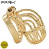 Sex Toys Gold Chastity Cage Metal Golden Cock Ring Male Curve  Devices Steel Penis SBondage Belt Leeve BDSM Lockable for Men