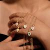 Multi-Color Love Diamond Necklace Women'S Suit Light Luxury Temperament Simple Versatile Collarbone Chain Pendant Jewelry