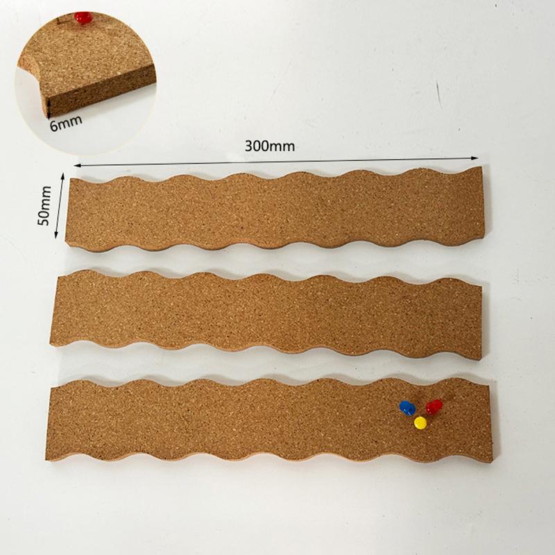 2/4 Stück Selbstklebende Korkstreifen Wandorganizer Pinnstreifen Memoboard Fotoanzeige Heim-Büro-Dekor