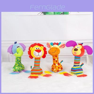 Elephant Lion Plush Rattle Toy With Sensory Development For Infants And Toddlers