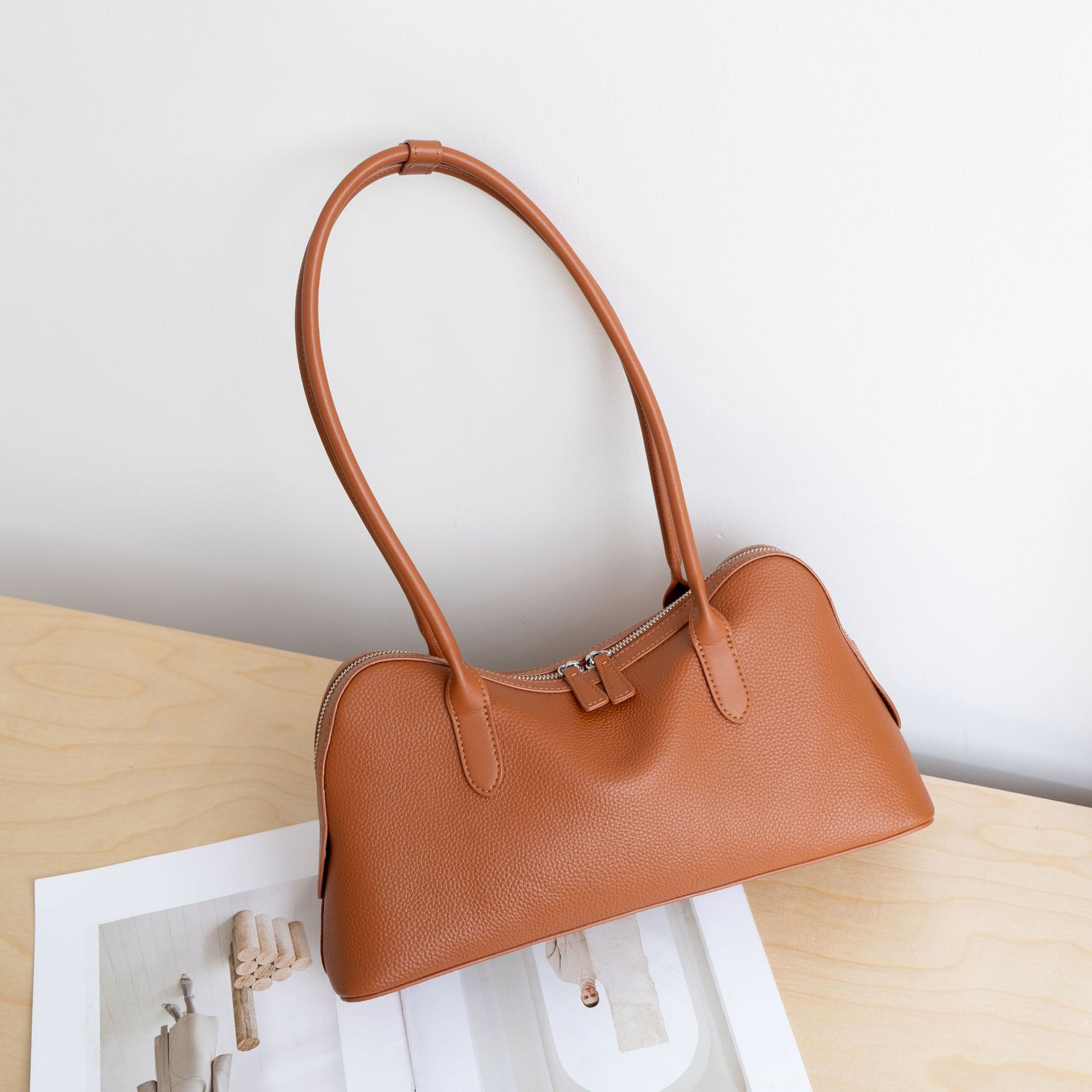 2026 New Women Top‑Grain Cowhide Tumbled