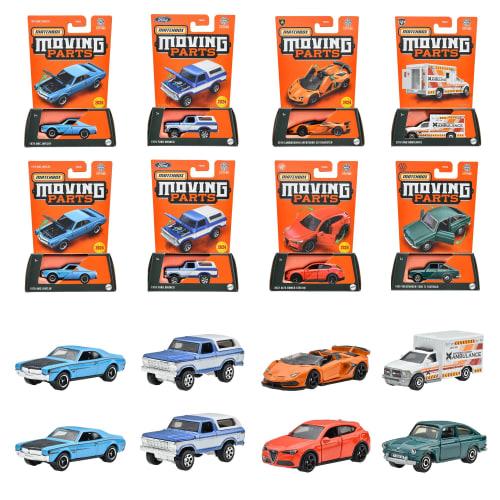 Matchbox Moving Parts Assortment [Box of 8 Mini Cars] [Ages 3 and Up] 988L-FWD28
