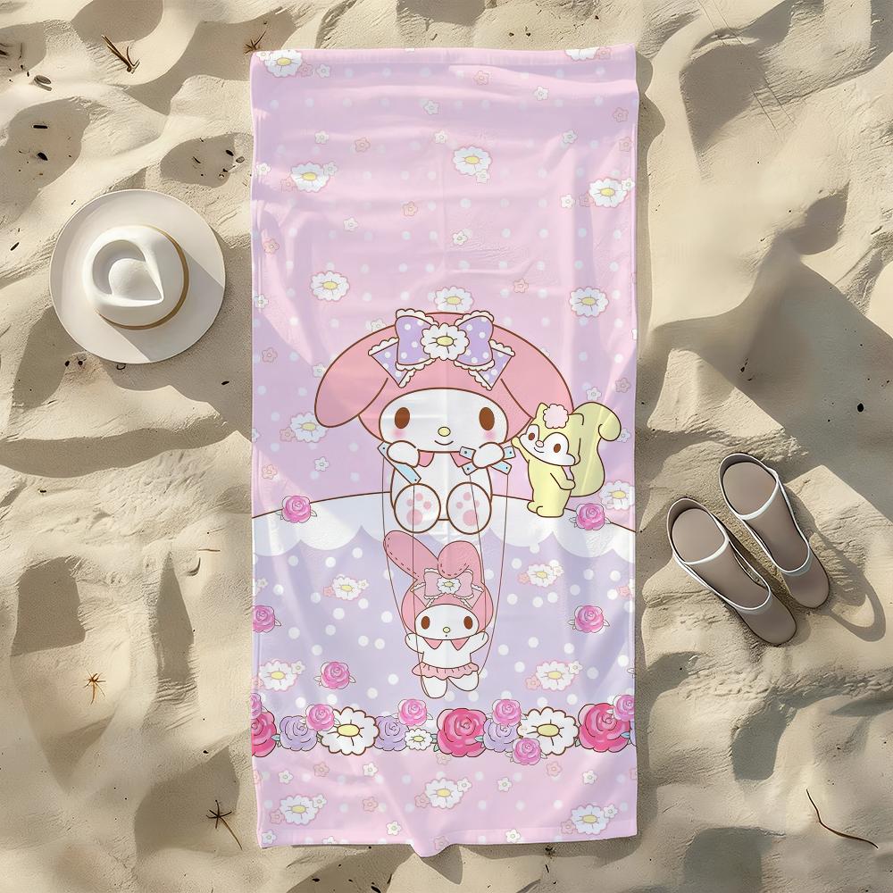 Lovely My M-Melody-S Towel For Swim Yoga Gym Quick Drying Soft and Skin-friendly Beach Towels All-Season