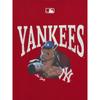 MLB New York Yankees FW25 Cavalo do Zodíaco Gola Redonda Algodão Pulôver Manga Curta Camiseta Unissex T-Shirt 3ATSQ0161-50RDD
