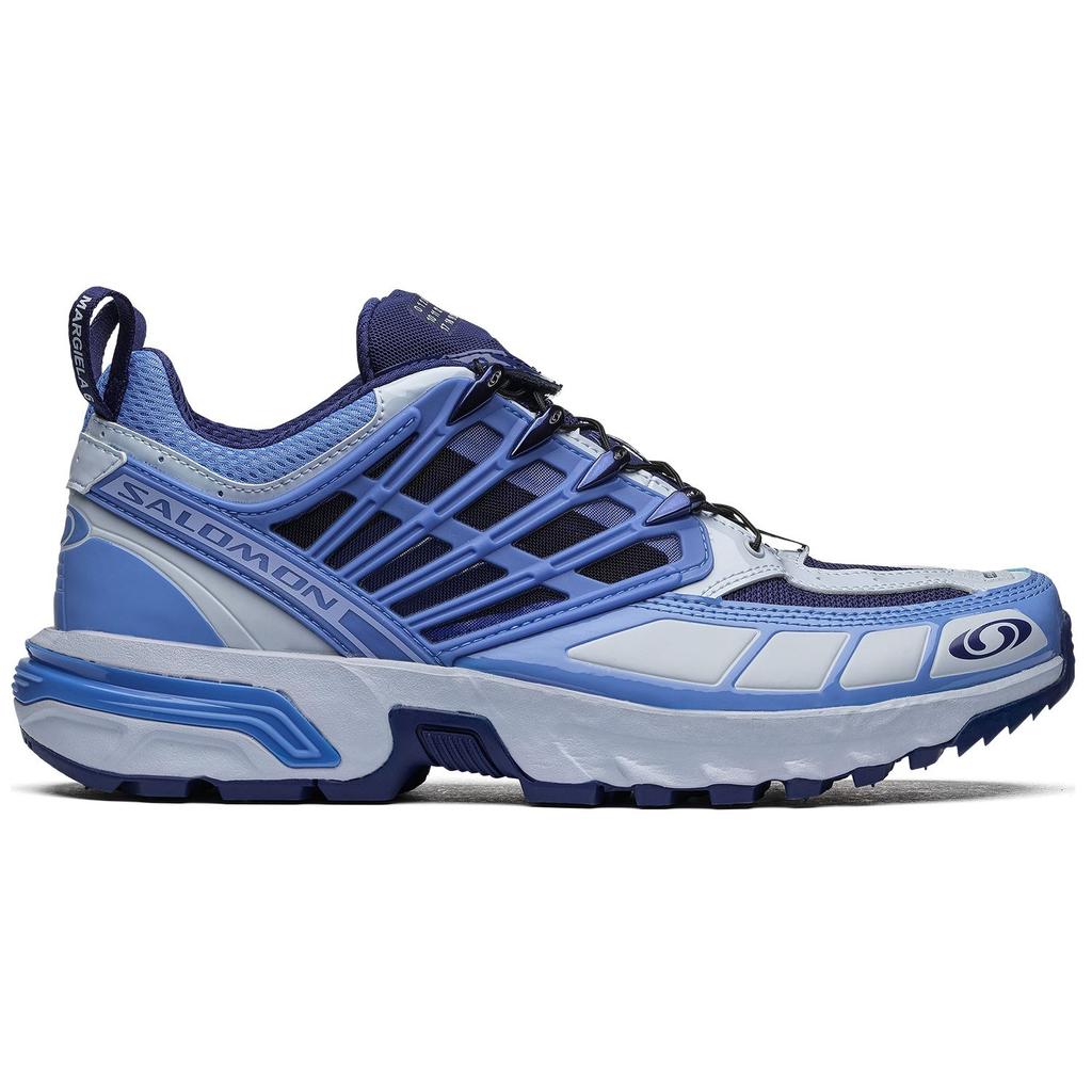 MM6 Maison Margiela X Salomon ACS Pro Advanced Round Toe Comfortable Low-Top Running Shoes Unisex Sneaker Blue Gray 473930