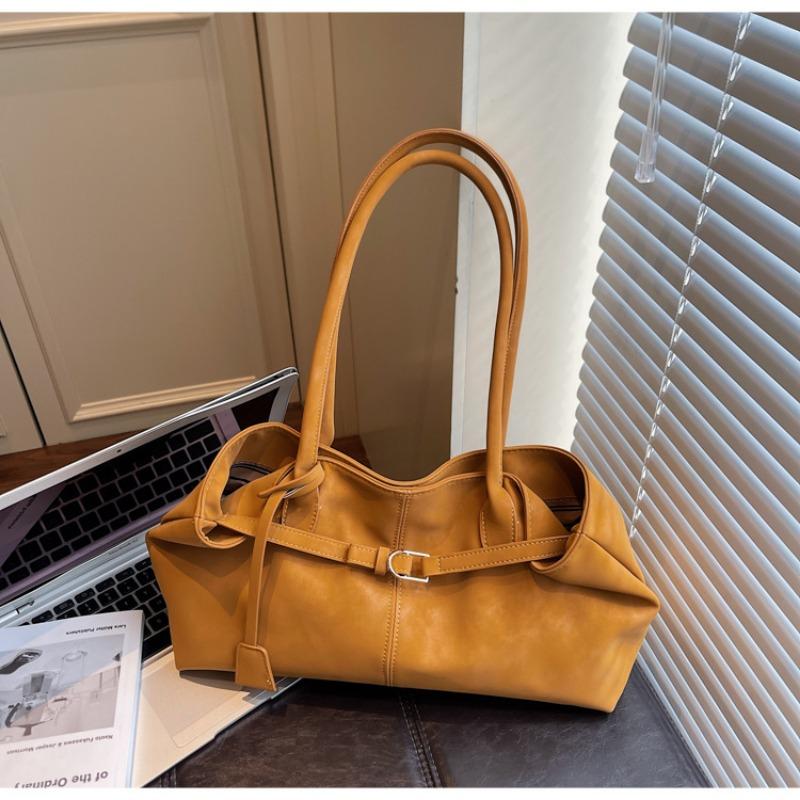 Retro Bag Women's Large-capacity New Autumn and Winter Casual Shoulder Underarm Bag Textured Commuter Tote Bag