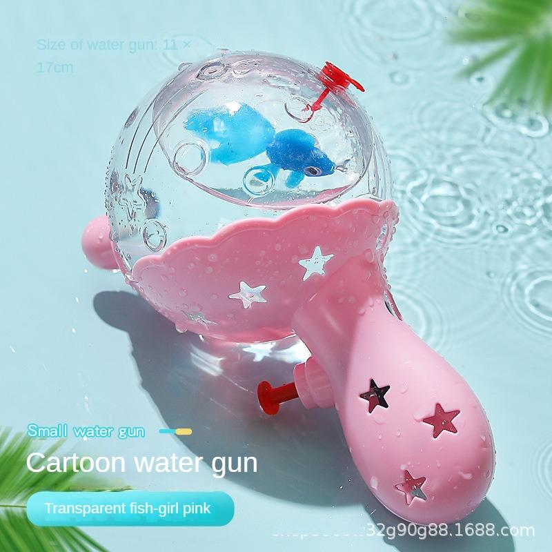 Water Gun Light Cartoon Spray Machine Bath Splashing Toys for Boys Kids Summer Outdoor Swimming Party Toy Children's Day Gifts