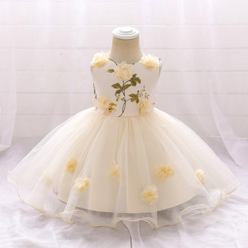 Baby Girls Princess Dress 1st Birthday Party Butterfly Floral Gown Toddler Formal Wear