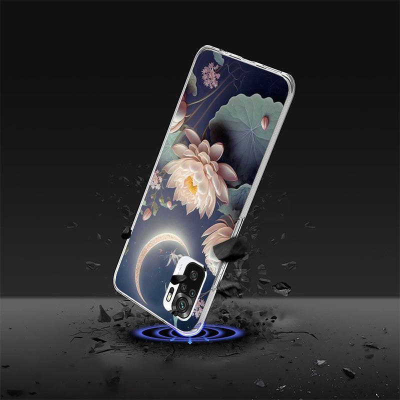 Lotus Blue White Flowers Phnoe Case for Phnoe Case for Xiaomi Redmi Note 15 14 14S 13 Pro Plus 12 12S 11S 11E 10S 10 11T 5G Uniq