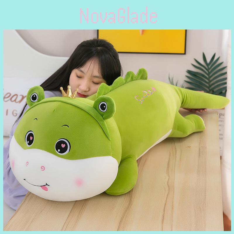 Weiches Plüsch-Dinosaurier-Spielzeug, bequemes Cartoon-Schlafkissen, niedliches Kuschelkissen