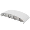 8LED 8W Wall Sconce Waterproof Wall Light for Outdoor Indoor Lighting AC85-265V Warm Light