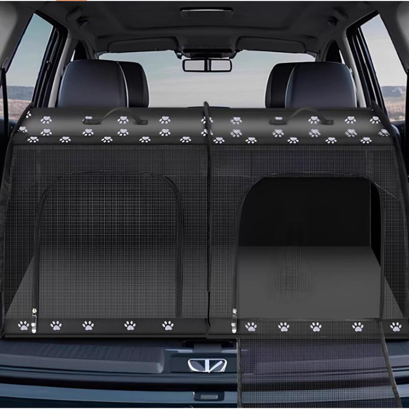 Portable Dog Car Seat for Small Medium Dogs Foldable Travel Pet Carrier for Corgi Backseat Cat Cage Breathable Outdoor Kennel