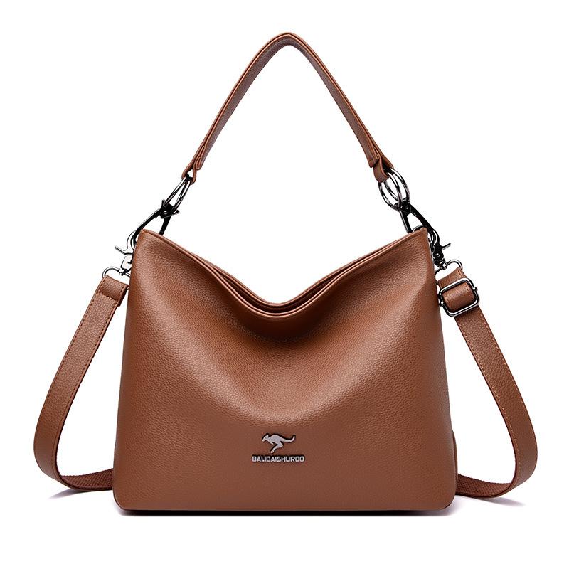 Women's messenger bag women's new fashion versatile hand bag large capacity soft leather shoulder mother bag