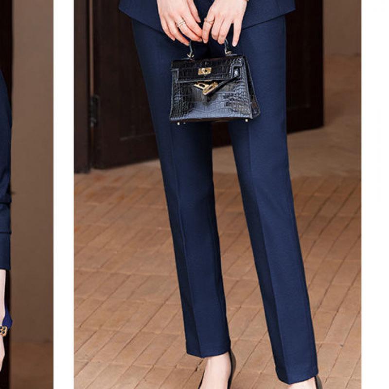 Women's High-End Professional Suit Set - 2025 Autumn/Winter Formal Wear - New Arrival with Jewelry Accents