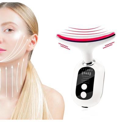 Skin Rejuvenation Beauty Device for Face and Neck Firming Facial Massager Tool Wrinkle & Double Chin Reducer with EMS Tightening Home Use TEWIRROW