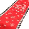 Christmas Table Runner Flag Printing Wear Dirt Resistant Xmas Christmas Table Flag for Christmas
