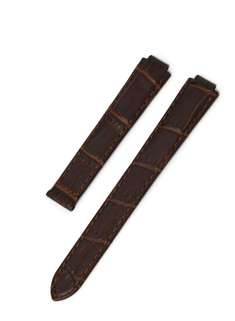 CASSIS Watch Strap Belt Replacement for Cassis Cartier Ballon Bleu Calf Cowhide Genuine Leather TYPE BARON 8mm 11mm 12mm Black Replacement Tool