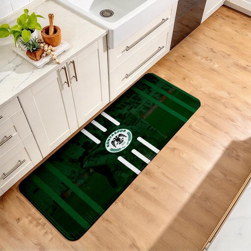 Kocaelispor Kulb Flannel Kitchen Mat Christmas Soft Area Rug Non Slip Floor Carpet Home Decoration
