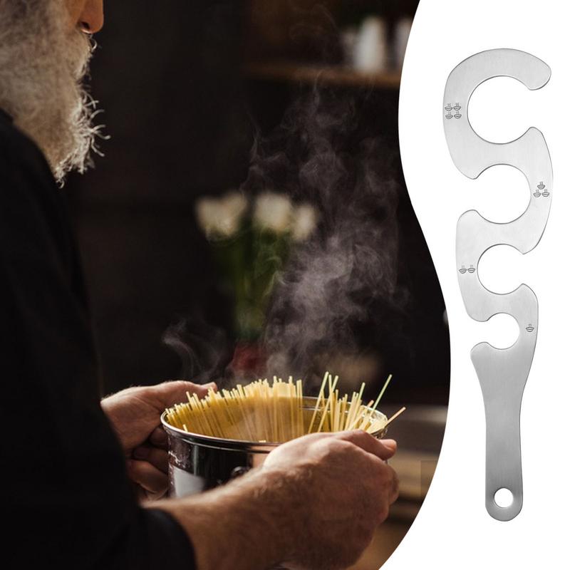 Pasta Measuring Tool Stainless Steel Spaghetti Measuring Tool Kitchen Gadgets Pasta Ruler Aid For Children Men Women And