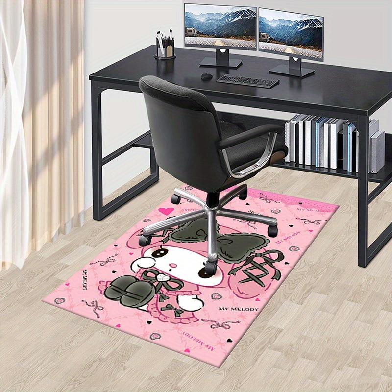

1pc Sanrio My Melody Soft Printed Area Rug, Office Carpet, Under Chair Protector Blanket for Bathroom, Living Room, Bedroom, L 75x90cm