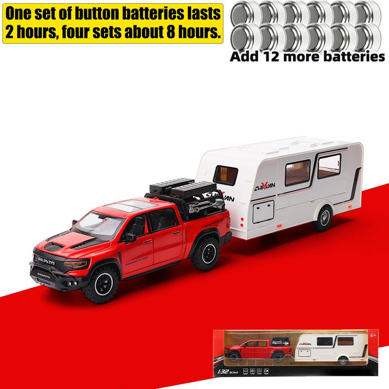 1:32 Ram 1000 Trx Mammoth Pickup Alloy Metal Diecast Model Car Decoration Ornament Pull Back Toy Collectibles Hobby Gift