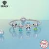 BISAER 925 Silver Dreamlike Fairytale Princess Charm Pumpkin Carriage Bead Fit Women Girl DIY Bracelet Fine Jewelry