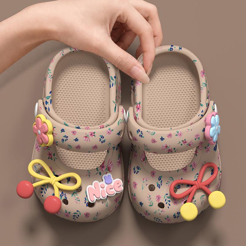Baotou Anti-slip Shoes, Children's Beach Shoes, Girls' Flip-flops